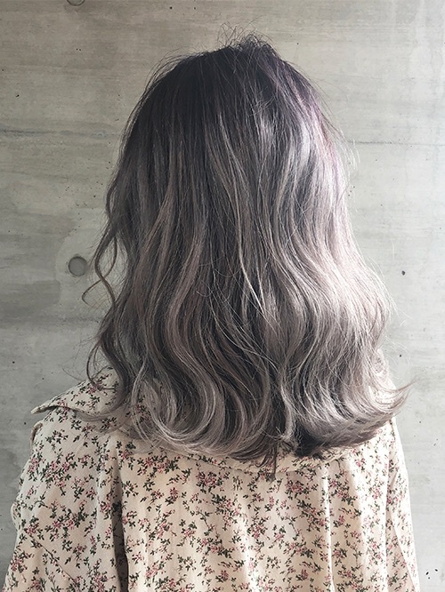 【透明感NO.1★グレー希望なら断然コレ♪】ケアブリーチ×2回+カラー