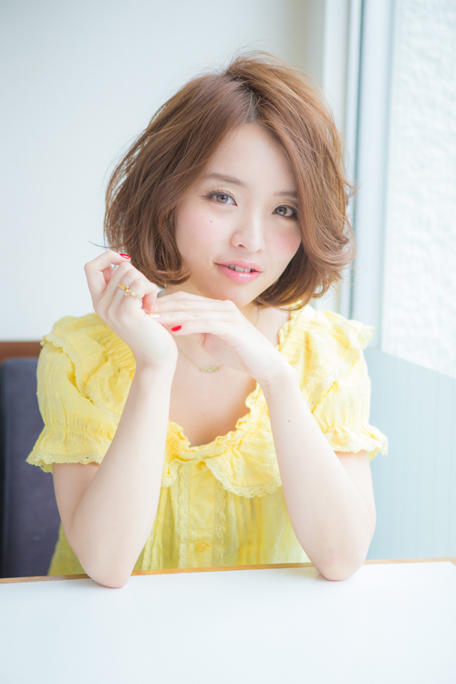 スタイリングが簡単 愛されセンターパートボブディ